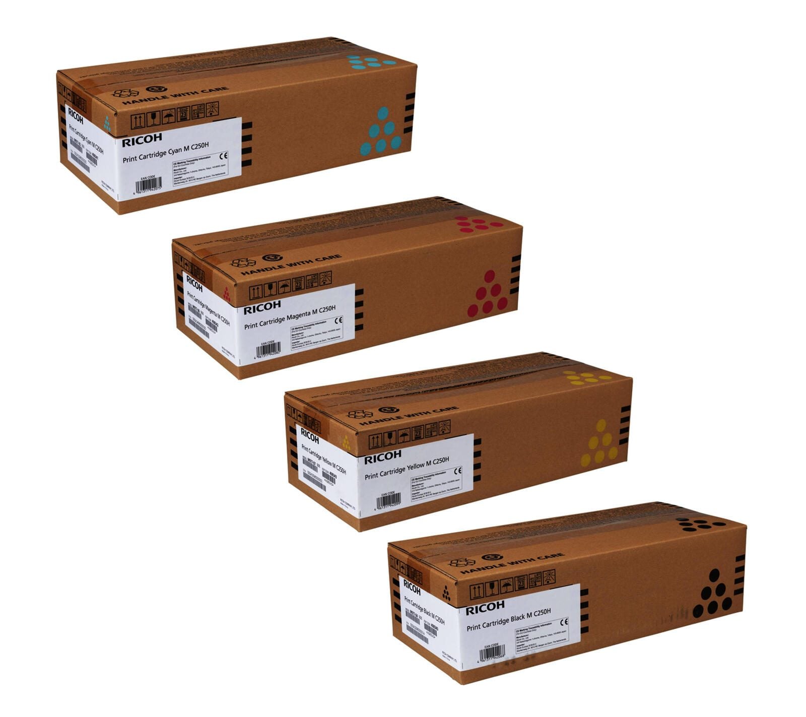 Ricoh Original M C250 H Toner - 4er Multipack Ricoh Original M C250 H Toner - 4er Multipack